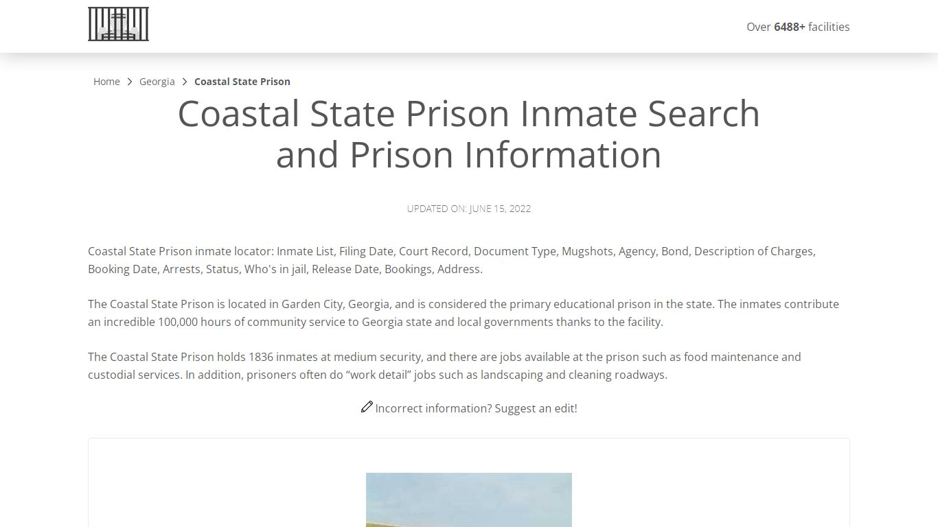 Coastal State Prison Inmate Search, Visitation, Phone no ...